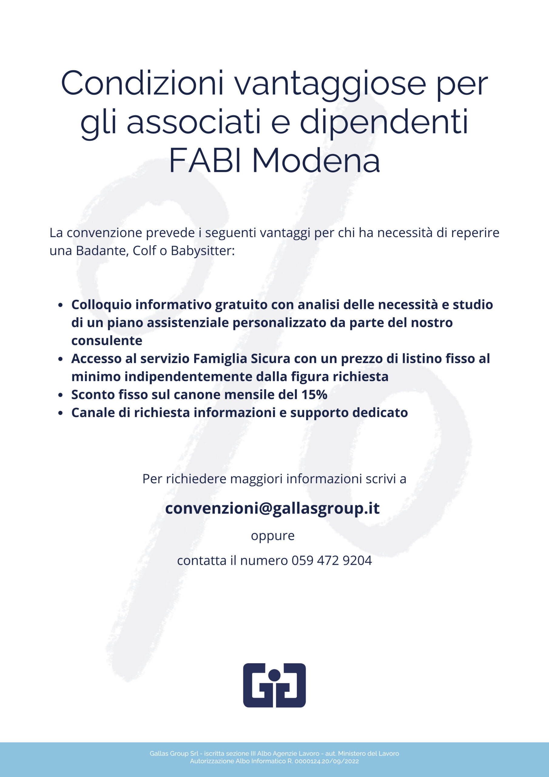convenzione FABI Gallas Group